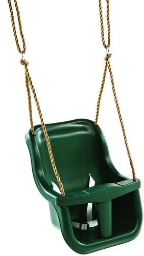 Dark green high back baby - high,